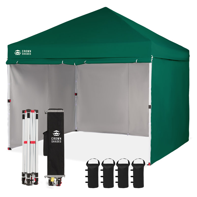 Commercial 10 Ft. W x 10 Ft. D Instant Canopy Pop Up Tent with Center Lock, Forest