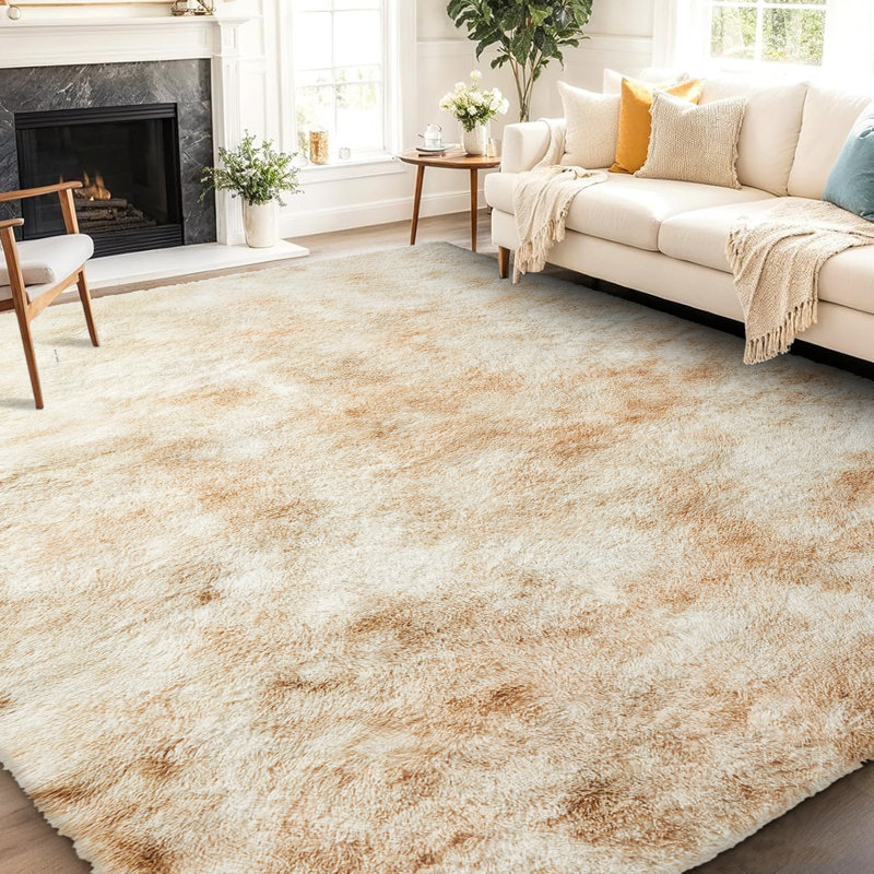 Machine Tufted Shag Area Rug, Rectangle 200 x 290 cm