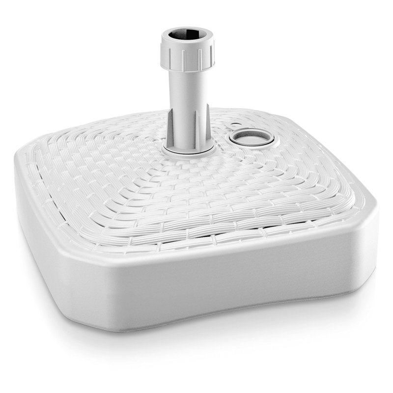 Cargill 0.74kg Plastic Free Standing Umbrella Base, White