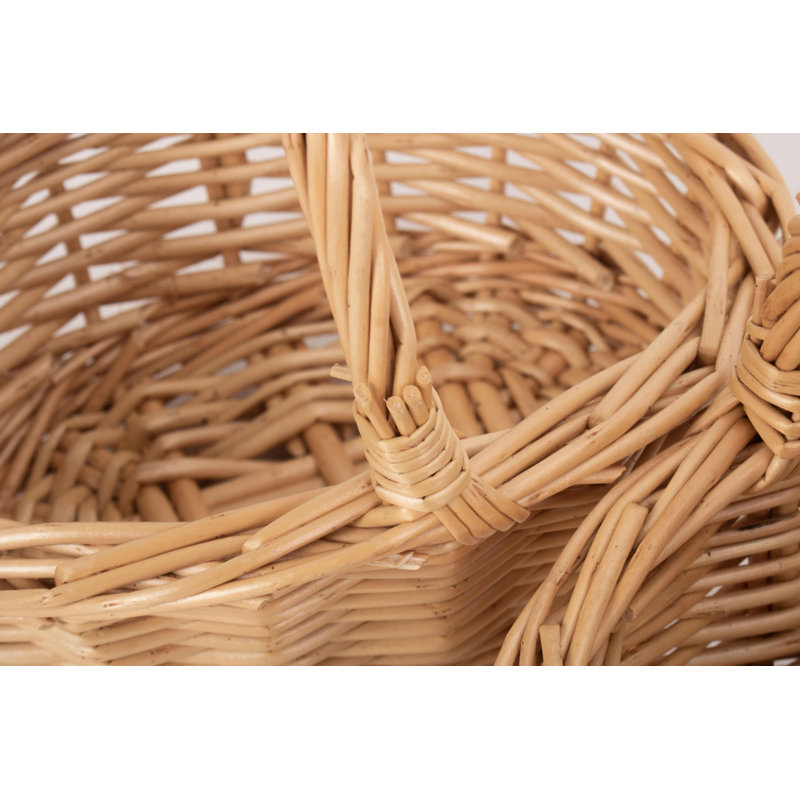 2 Piece Child sized Shopping Wicker Basket Set