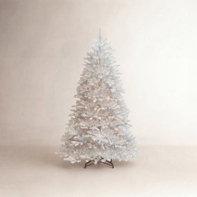 Pre-Lit White Fir Christmas Tree