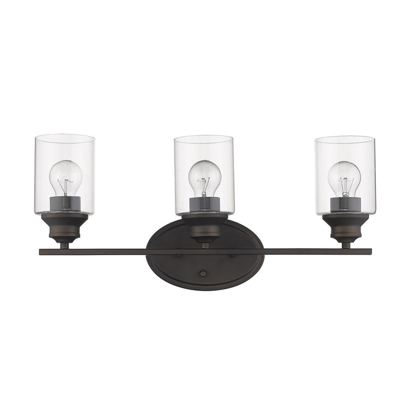 Éclairage pour meuble-lavabo 3 lumières Holbrook, Bronze huilé