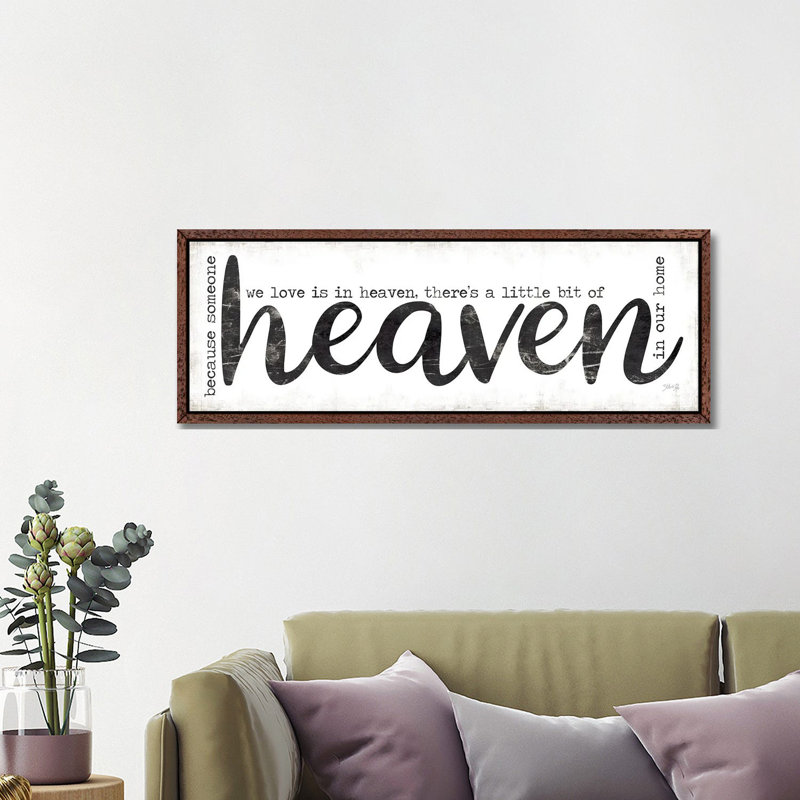 Heaven In Our Home by Marla Rae - Panoramic Print on Canvas, 121.92 cm H x 40.64 cm W, Brown Floater Frame