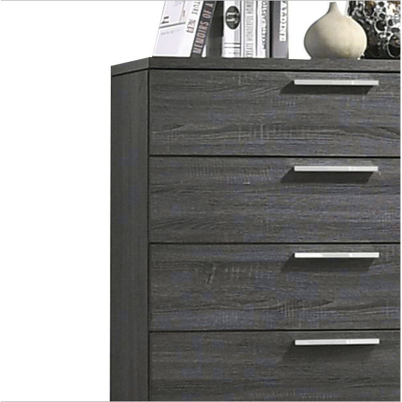 Commode en chêne gris Lantha