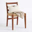 Ensemble de 2 chaises de salle à manger en rotin de style Mid-Century moderne en rotin