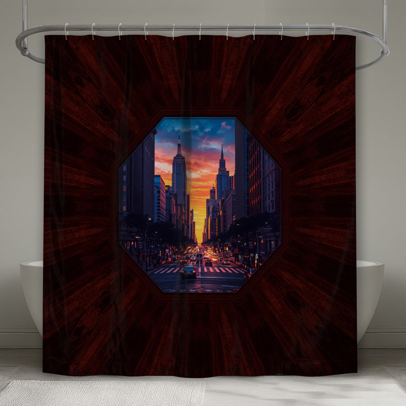 Rideaux de douche Cityscape, L 70 po x H 72 po