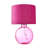Mitzi Contemporary Ribbed Glass Table Lamp with Velvet Fabric Shade-409091