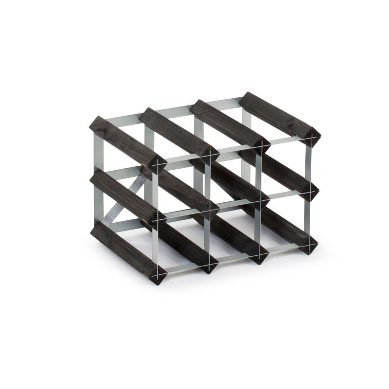 9BT Assembled Winerack, Black Ash