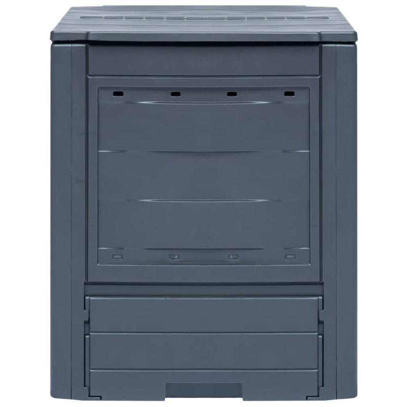 Bac à compost léger d'extérieur en plastique gris Garden Composter
