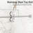 56"-60"W X 72"H Frameless Single Sliding Shower Door – 5/16" (8Mm) Clear Tempered Glass-120178957-120178960