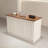 Contemporary Rectangular Manufactured Wood Reception Desk