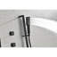 Structure de douche noir mat avec 6 jets pour le corps et douche à main, douchette pour appareil mural