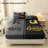 Orylavena King and Queen Couple Fitted Sheet Set, Romantic Red Grey and Black Crown Heart Microfiber Bedding, Twin Full Queen King, Digital Print, Backside No Color, No Pillow Insert Included-124279309-123087449