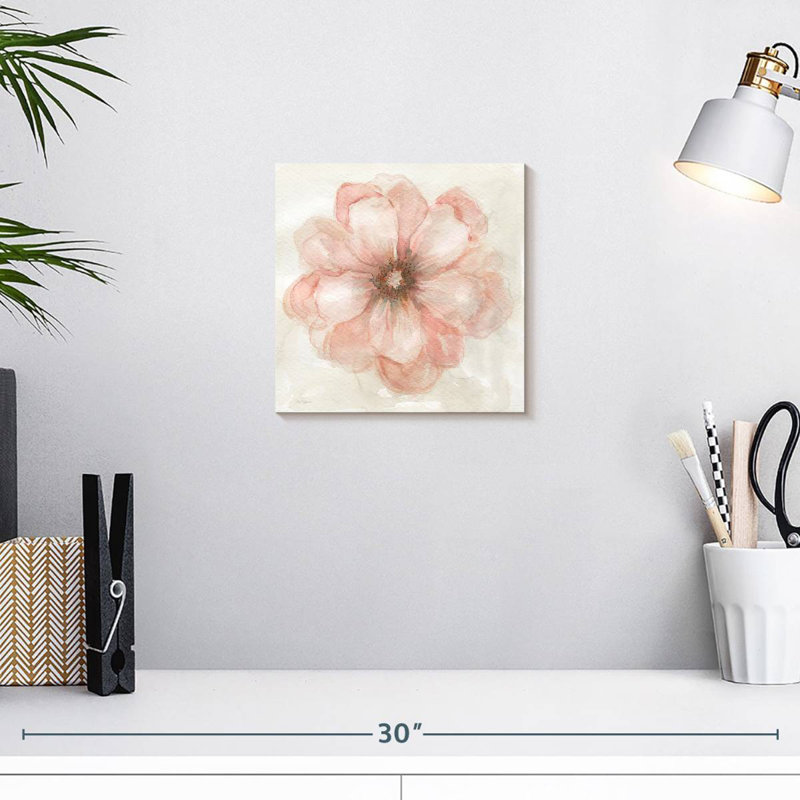 Pink Posy II, 10" H x 10" W
