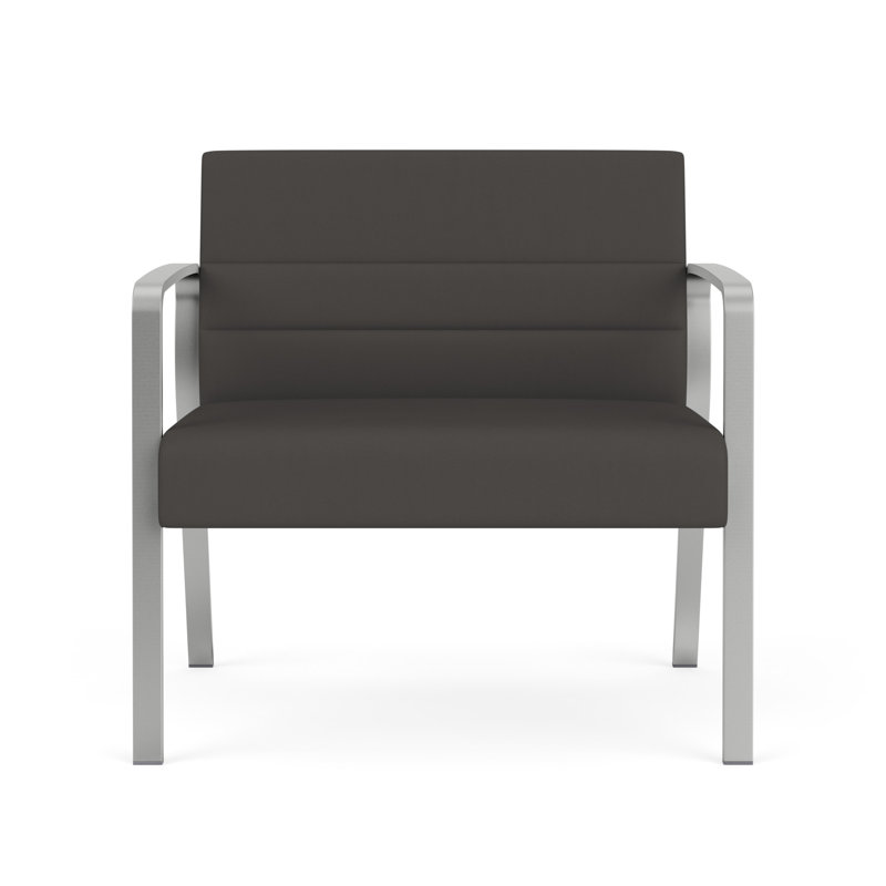 Chaise bariatique Waterfall, Argent, Vinyle gris anthracite Patriot Plus