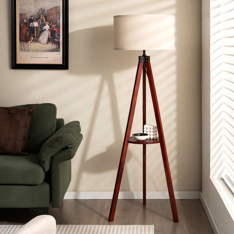Lampe trépied brune 60 po Brentney
