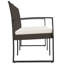 Banc de jardin 3 places en polypropylène brun-849679633