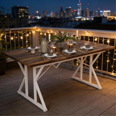 Table de salle à manger extensible de style moderne, table de cuisine extensible