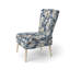 Victorian Stealth - Chaise d'appoint rembourrée en velours Cottage