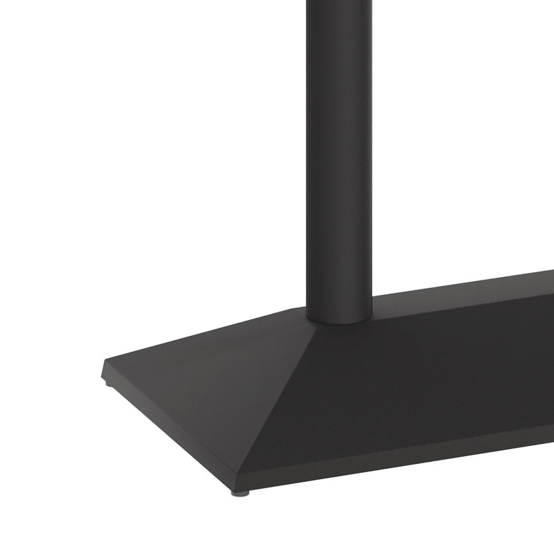Base de table double commerciale toutes saisons pour plateau de table jusqu'à 30 po x 48 po, Noir