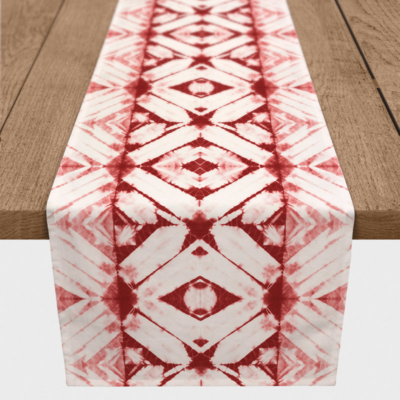 Chemin de table Bonzie, 90 po x 16 po, Rouge