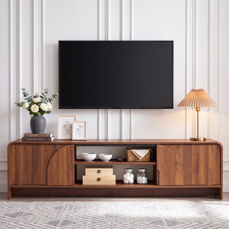 Meuble télé avec console média, 70" W