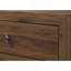Commode de rangement contemporaine en bois à 4 tiroirs avec quincaillerie en métal et finition cerisier brun rustique | Idée de cadeau