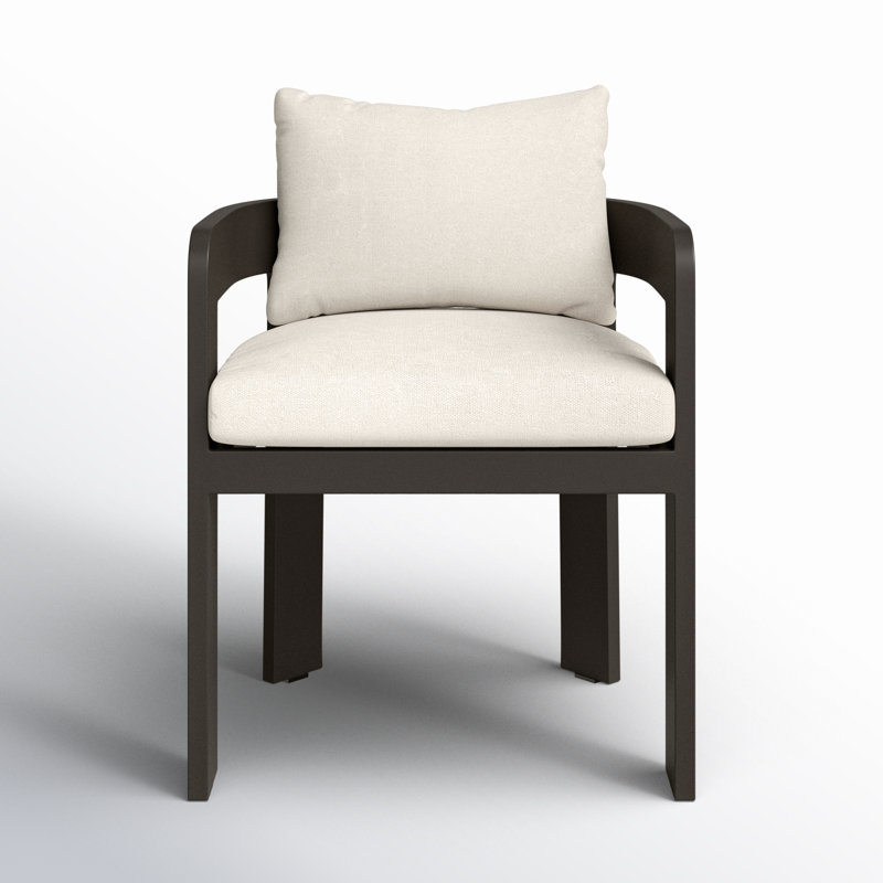 Jackson Outdoor Dining Armchair, Ellor Beige/Expresso