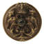 Carpe Diem 6909-9OX Crowning Glory King George Chalice King George Shield knob w/ Onyx stone   in Chalice-714452122