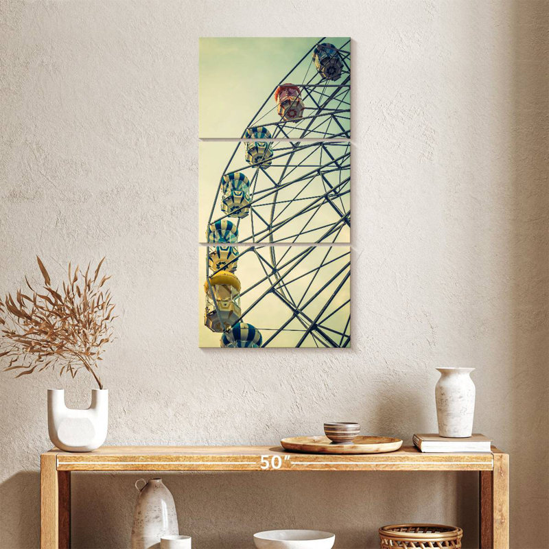 Grande roue rétro, H 38 po x l 18 po