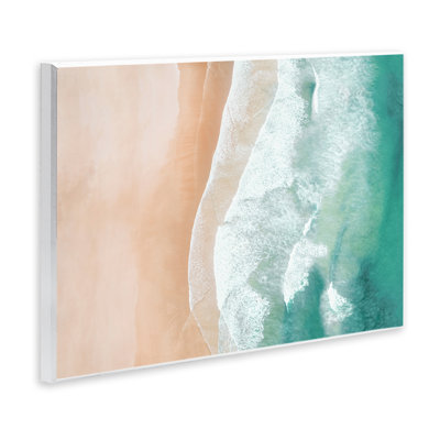 Art mural par vagues aériennes de mer par Sissi et Seb