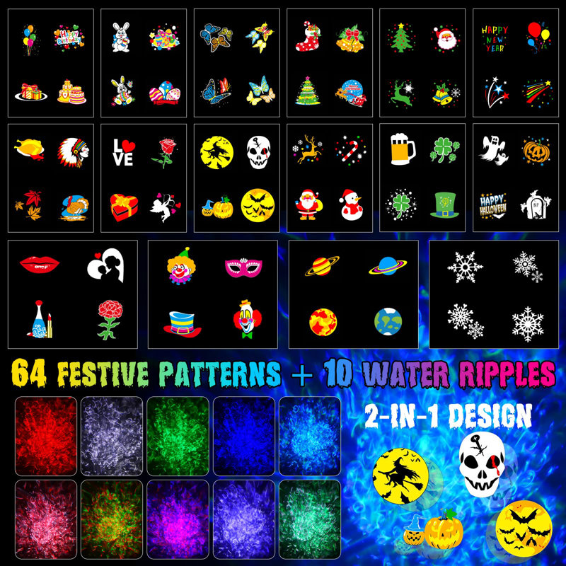 Indoor / Outdoor Projection & Strobe Lights
