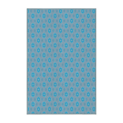 Tapis de zone bleue à motifs