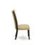 L'ensemble 9 pièces comprend une table Mid-Century en ciment et 8 chaises rembourrées en tissu de lin sable clair à haut dossier - finition jacobine patinée-709236830-709236825-709250271