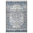 GLN Rugs Vintage Collection - Machine Washable Area Rug, Vintage Washable Rug, Non Slip Area Rug, Low Pile Living Room Rug, Bedroom Rug, Bathroom Rug - Easy Clean (Navy Blue and Gray Rug)-488606663