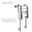 Seachrome Portable Hanging Profile Bench Shower Seat with 18-inch Grab Bar, Grab Bar Supported-128300513