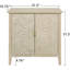 Armoire à 2 portes, meubles américains, chambre à coucher, salon, bureau, couche mobile réglable, motif doré, patins antidérapants, pièces murales verrouillables, panneau de tiroir, poignée à motif, panneau, boucle