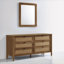 Commode 6 tiroirs avec miroir Vichy
