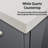Dark Grey Bath Vanity 30 In. W X 22 In. D, White Quartz Top, And Faucet Set