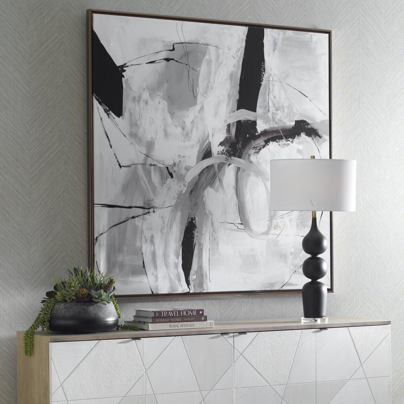 Art abstrait encadré en boucle