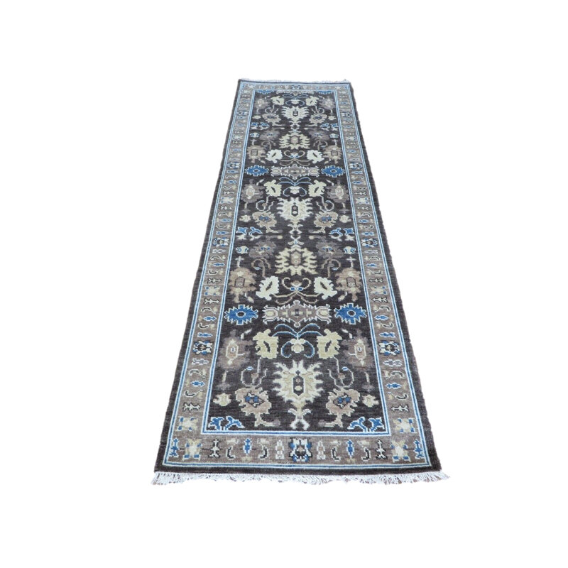 Tapis rectangulaire en laine de conception unique 9 pi x 12 pi Hayko