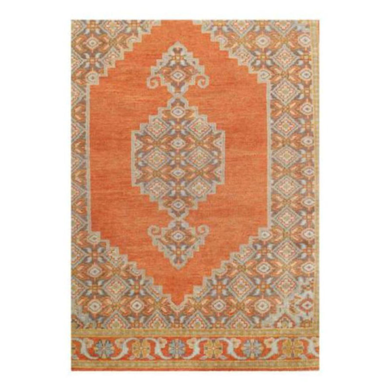 Oriental Area Rug in Rust