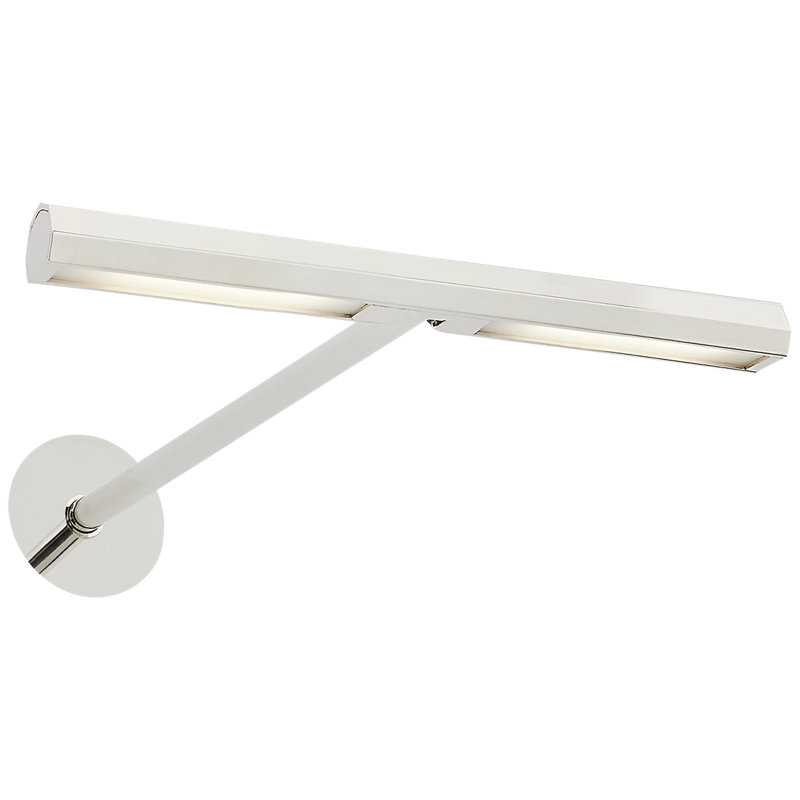 Plural Dimmable LED Wall Mounted Picture Light, Polished Nickel