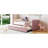 Twin Size Upholstered Daybed With Pop Up Trundle, Pink-1311745594