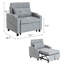 Fauteuil convertible compact 3-en-1 avec chargement USB et Type-C-546126573