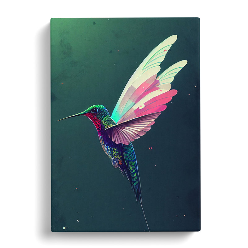 Scerra Hummingbird - Wrapped Canvas, 50cm H x 35cm W x 3cm D