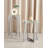 Bridey Glass Top End Table
