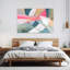 «Geometric Harmony In Motion», art mural contemporain abstrait-84762055