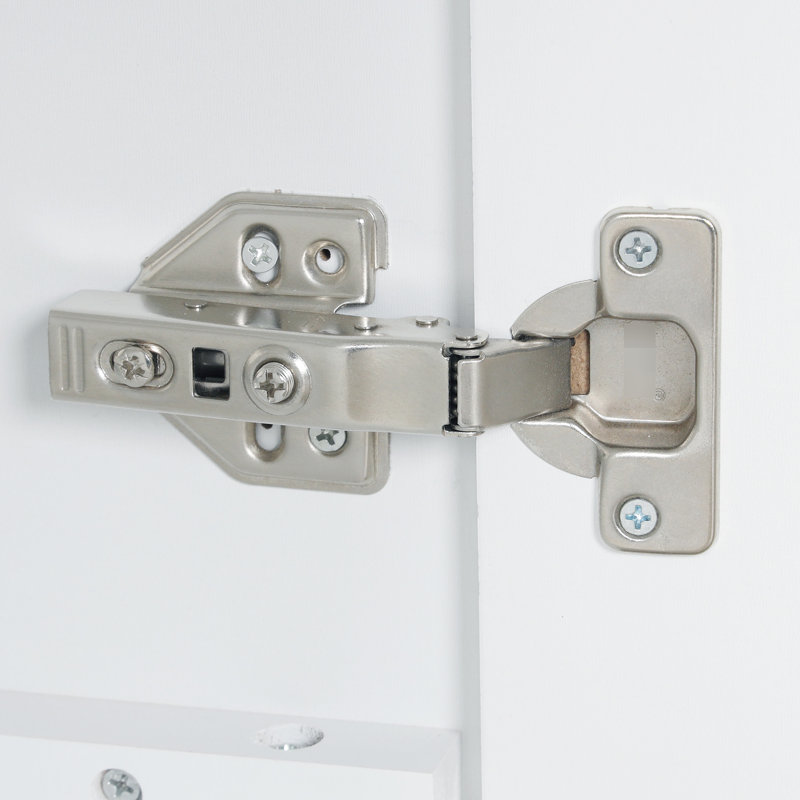 Meuble-lavabo de 20 po avec lavabo en céramique, porte blanche moderne et tablette de support de parfum
