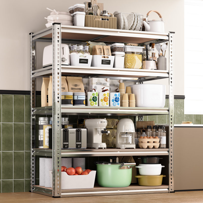 Étagère de garage de 40 po avec tablettes de rangement robustes réglables, galvanisées, H 72 po x l 40 po x P 19,7 po